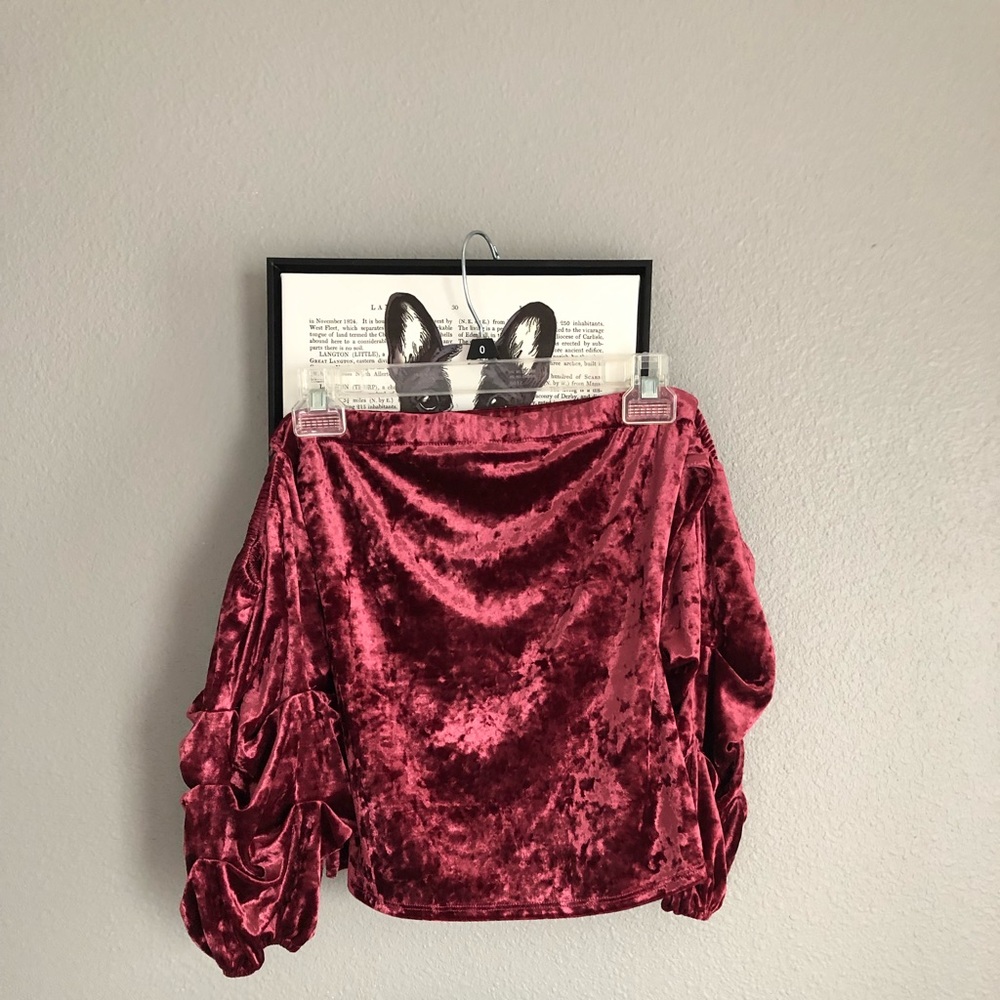Velvet Off-Shoulder Too